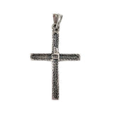 Sterling Silver & Marcasite Cross Pendant