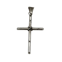 Sterling Silver Mexican Cross Pendant Vintage