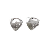 Vintage Sterling Silver Shield Cuff Links