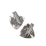 Vintage Sterling Silver Shield Cuff Links