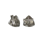 Vintage Sterling Silver Shield Cuff Links