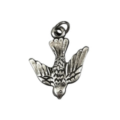 Sterling Silver Descending Dove Religous Charm by Andrea