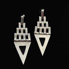 Sterling Silver Chain Link Earrings MCM