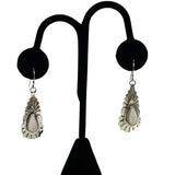 Sterling Mother of Pearl Native American Earrings