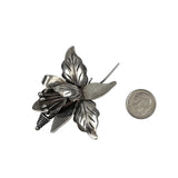 Mexican Sterling Floral Brooch- Signed DS Vintage