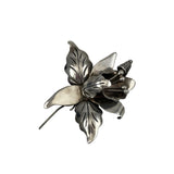 Mexican Sterling Floral Brooch- Signed DS Vintage