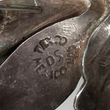 Mexican Sterling Floral Brooch- Signed DS Vintage