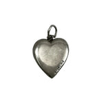 Sterling Silver Puffy Heart Wedding Bells Charm 1940's