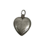 Sterling Silver Puffy Heart Knot Charm 1940's Hallmark