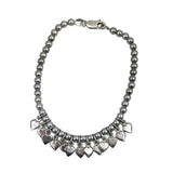 Sterling Silver Heart Valentine Charm Bracelet Vintage