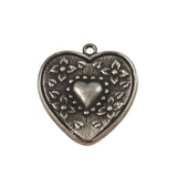 Sterling Heart Charm Pendant I Love You