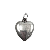 Sterling Heart Charm With Clasped Hands Victorian