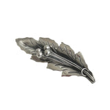 Sterling Mexican Leaf & Berries Brooch Signed RJP