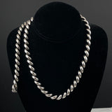 Sterling Silver San Marino Necklace Bracelet Set Italian