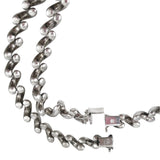 Sterling Silver San Marino Necklace Bracelet Set Italian Hallmark