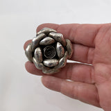 Sterling Silver  Rose  Pendant