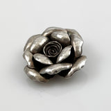 Sterling Silver  Rose Flower Pendant