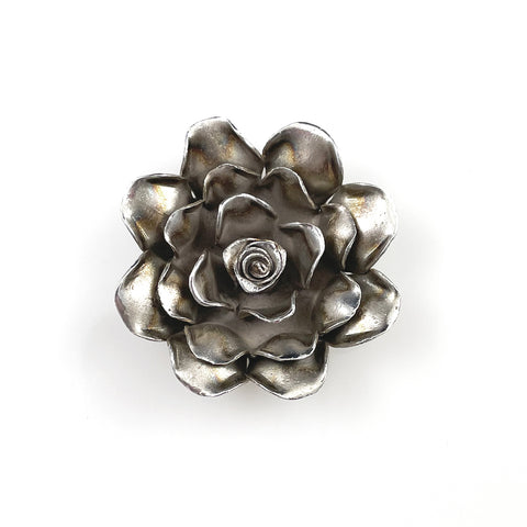 Sterling Silver Artisan Floral Pendant