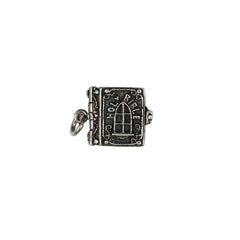 Sterling Silver Holy Bible Charm Angel Inside