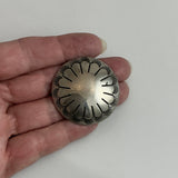 Native American Large Concho Silver Button 38mm