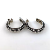 sterling silver hoop earrings