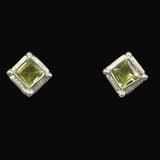Sterling Silver Peridot Stud Earrings