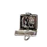 Sterling Silver Holy Bible Charm Agel Inside