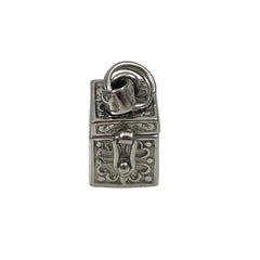 Sterling Silver Prayer Wish Box Charm Pendant