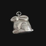 Sterling Silver Bunny Rabbit Vintage Pendant
