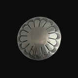 Native American Large Concho Silver Button 38mm