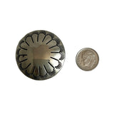 Native American Large Concho Silver Button