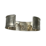 Sterling Silver Red Coral Cuff Native American Signature