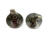 Sterling Silver Gemstone Cufflinks Mexico Vintage