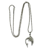 Dolphin Sterling Silver Pendant Necklace CITLALI Mexico