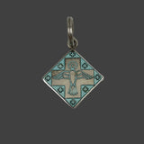 Enamel Cross Sterling Silver Pendant