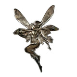 Art Nouveau Sterling Silver Fairy Brooch Vintage