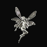 Art Nouveau Sterling Silver Fairy Brooch Vintage