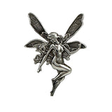 Art Nouveau Sterling Silver Fairy Brooch Vintage