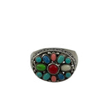 Multi-Gemstone Sterling Silver Ring 6½