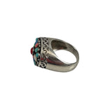 Multi-Gemstone Sterling Silver Ring 6½