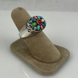 Multi-Gemstone Sterling Silver Ring 6½ Vintage
