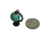 Sterling Silver Spinning Globe Charm Vintage Danecraft