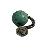 Sterling Silver Spinning Globe Charm Vintage Danecraft