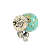Sterling Silver Spinning Globe Charm Vintage Danecraft