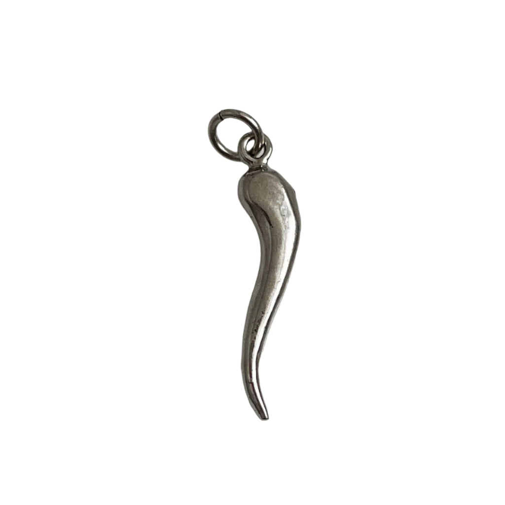 Sterling Silver Horn Pendants Tusks Lucky Amulets