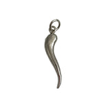 Sterling Silver Horn Pendants Tusks Lucky Amulets