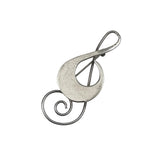 Mexican Sterling Silver Musical Brooch- Signed Vintage