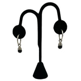 Sterling Silver Black Onyx Dangle Earrings Vintage