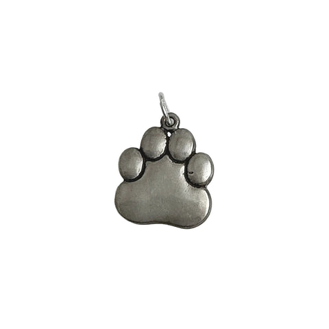 Sterling Silver Paw Charm or Pendant