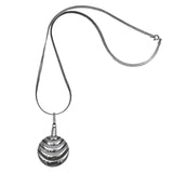 Vintage Sterling Silver Perfume Bottle Necklace